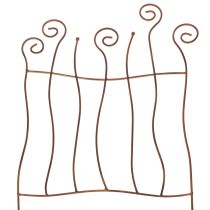 Artikel Espalier, klatrehjælp, buet metal, kunstnerisk havedekoration, 72 cm