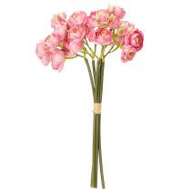 Artikel Kunstig Ranunkelbuket, Stilfuld Borddekoration, 32 cm, 5 Stk.