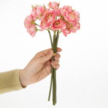 Artikel Kunstig Ranunkelbuket, Stilfuld Borddekoration, 32 cm, 5 Stk.