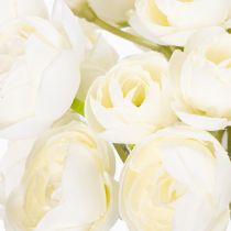 Artikel Kunstig Ranunkelbuket, Langtidsholdbar Blomsterdekoration til Foråret, 32 cm, 5 Stk.