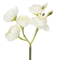 Artikel Kunstig Ranunkelbuket, Langtidsholdbar Blomsterdekoration til Foråret, 32 cm, 5 Stk.