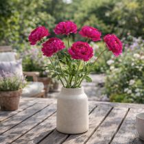 Artikel Kunstig ranunkel som en enkelt blomst til tidløs og alsidig indretning, 51 cm, 3 stk.