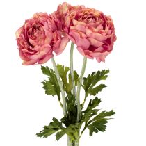 Artikel Kunstig ranunkel som buket til elegant og vedligeholdelsesfri dekoration, 51 cm, 3 stk.