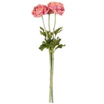 Artikel Kunstig ranunkel som buket til elegant og vedligeholdelsesfri dekoration, 51 cm, 3 stk.