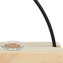 Artikel Reagensglas dekorativ vase dekorativ ring metal sort 29×4×29cm