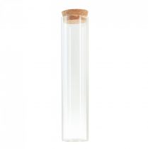 Artikel Reagensglas dekorativ vase med kork låg Ø4cm H18cm 6 stk