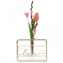 Reagensglasholder metal reagensglas dekorativ vase 11,5cm
