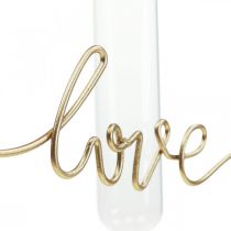Reagensglasholder metal reagensglas dekorativ vase 11,5cm