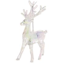 Artikel Akryl rensdyrpynt til juletræ, 14 cm, 4 stk.