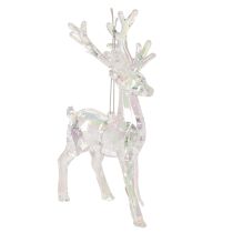Artikel Akryl rensdyrpynt til juletræ, 14 cm, 4 stk.