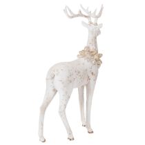 Artikel Dekorativ hjortefigur med kogledekoration til vinterdekoration, 49 cm
