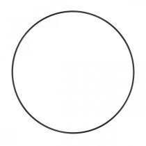 Metalring dekorering Scandi ring deco loop sort Ø25cm 4stk