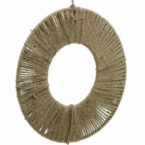 Artikel Dekorativ ring med jutegarn til boho-indretning og kreativt design
