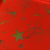 Rondella manchet julemotiv rødt guld 60cm 50stk