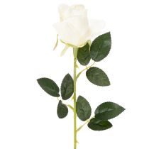 Artikel Kunstig rosenblomst, lang stilk, til vase, 62 cm, 12 stk.