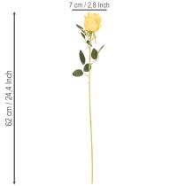 Artikel Kunstig rose med lang stilk, kunstig blomst, 62 cm, 12 stk.