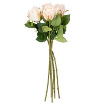 Artikel Kunstig rosenbuket til stilfuld boligdekoration og festlige lejligheder, 44 cm, 6 stk.