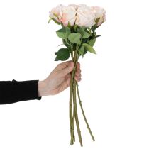 Artikel Kunstig rosenbuket til stilfuld boligdekoration og festlige lejligheder, 44 cm, 6 stk.