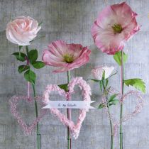 Artikel Kunstig rosenblomst til elegant og charmerende indendørs dekoration, 92 cm