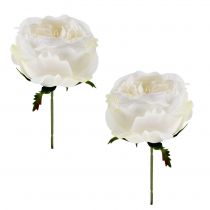 Artikel Rosenblomst hvid 17cm 4 stk