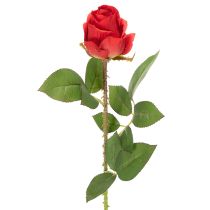 Artikel Rosegren silkeblomst kunstig rose rød 72 cm 3 stk
