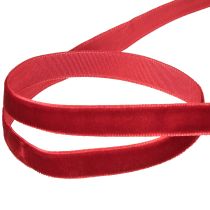 Artikel Fløjlsbånd dekorative bånd Fløjlsbånd Bordeaux 10mm 20m