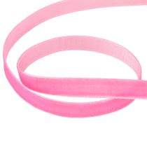 Artikel Fløjlsbånd dekorativt bånd gavebånd fløjl pink 10mm 20m