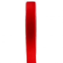 Fløjlsbånd rød 20mm 10m