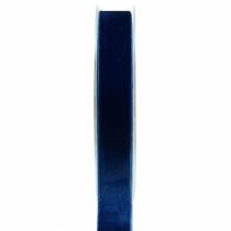 Fløjlbånd blå 20mm 10m