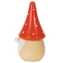 Artikel Mini-nissefigur med fluesvamp borddekoration 10 cm 6 stk.
