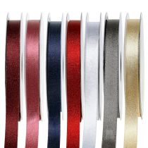 Artikel Satinbånd med glimmer 10mm 20m