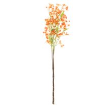 Artikel Kunstig orkidégren orange filigran værelsesdekoration 110 cm 3 stk.