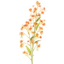 Artikel Kunstig orkidégren orange filigran værelsesdekoration 110 cm 3 stk.