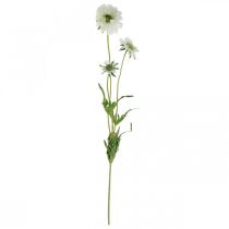 Artikel Scabiose kunstig blomst hvid haveblomst H64cm bundt med 3 stk