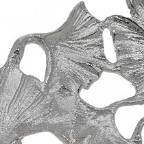 Artikel Dekorativ skål sølv Ginkgo skål metal Ø43cm H11cm