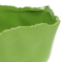 Keramisk grøn skål Ø17cm H7cm