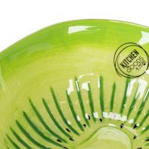 Artikel Keramisk serveringsskål, Kiwi-design. Ideel til stilfulde spiseborde og buffeter. 15 cm.