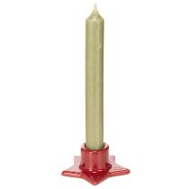 Artikel Stjerneformet lysestage til keglelys, advent og jul, 8 cm, 2 stk.