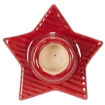 Artikel Stjerneformet lysestage til keglelys, advent og jul, 8 cm, 2 stk.
