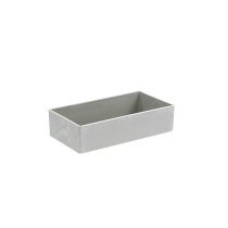 Artikel Skål firkantet grå 20cm x 10,5cm H5cm