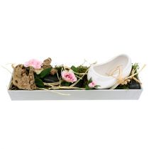 Artikel Dekorativ skål firkantet grå 32cm x 10,5cm H5cm