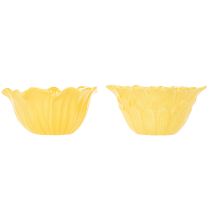 Artikel Dekorativ blomsterskål i keramik til boligindretning og gaveideer, 13 cm, 2 stk.