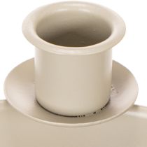 Artikel Lysestage med 4 holdere, moderne adventskrans, beige, 15 cm