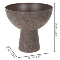 Artikel Rund plantekasse på stativ, moderne plantepotte, 25 cm