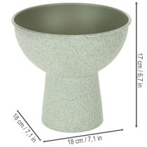 Artikel Moderne rund plantekasse på høj base, 18 cm