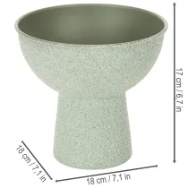 Artikel Moderne rund plantekasse på høj base, 18 cm