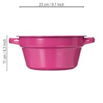 Artikel Metalplantekasse, sommerdekoration til opholdsstue, 23 cm, 3 stk.