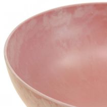Dekorativ skål blomsterskål rund pink skål plast Ø20cm