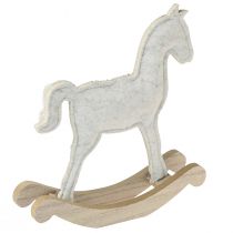 Artikel Gyngehestedekoration Julecreme 20x4,5x22cm 2 stk