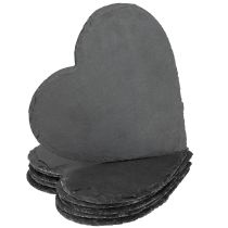 Artikel Skifer hjertedekoration hjerte skifer skifer tallerken 20cm 5 stk